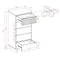 Manhattan Comfort Granville Tall 23.62 Narrow Dresser in White DR-5001 - alternate 4